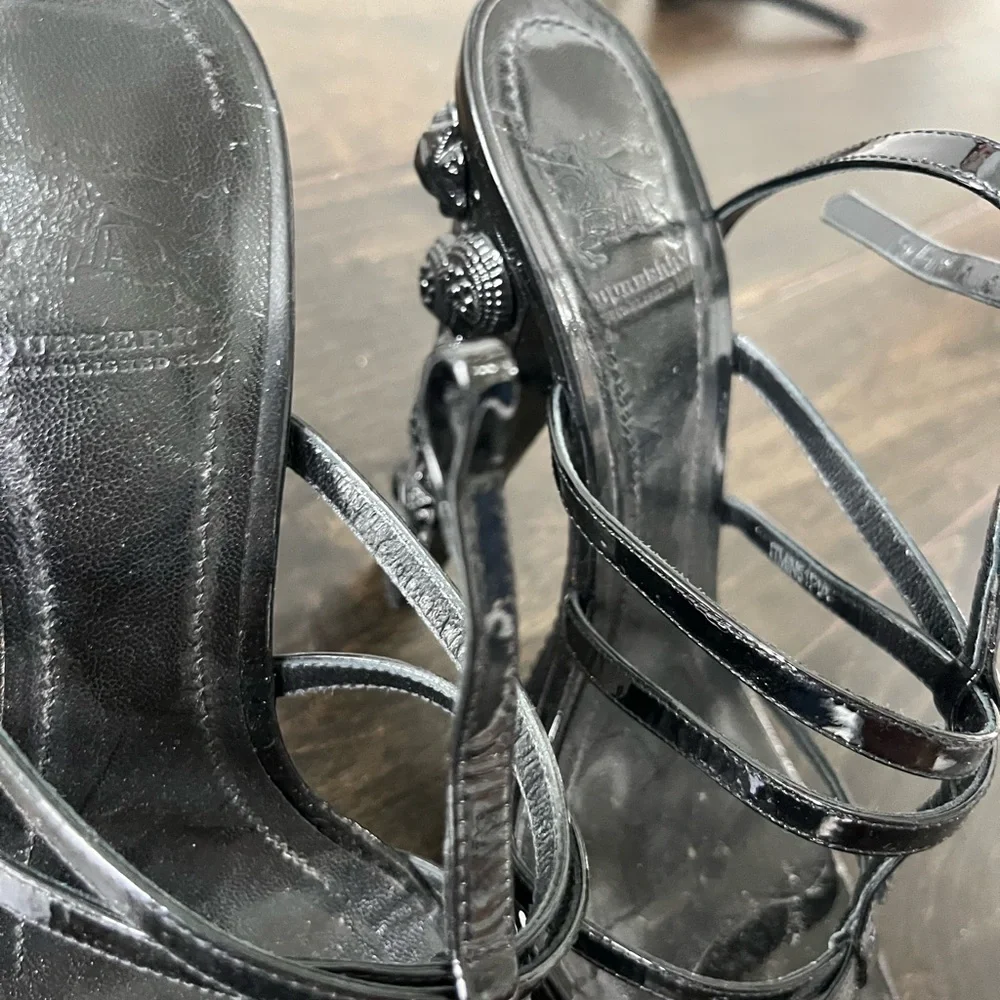 Burberry Black Strappy Women's Sandals - Picture 3 of 4